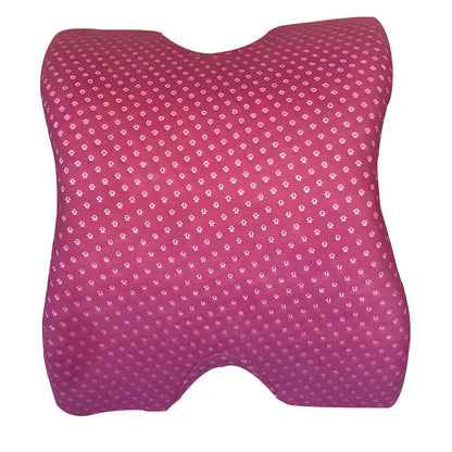 Portable Tencel slow rebound sponge arch pillow in gray, rose red, or white for cervical support