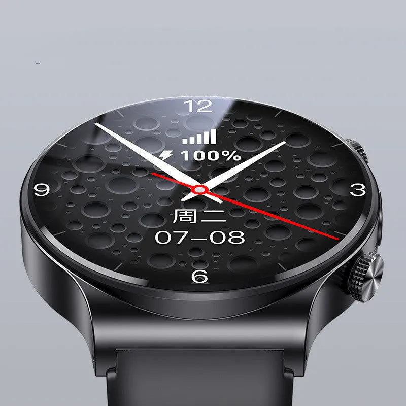 Smart Watch with 1.28 inch Screen and 600mAh Battery, Fashion Personality Video Smart Watch in Black or White with USB 2.0 Charging Interface and 37.9mm Size for Everyday Wearable Tech
