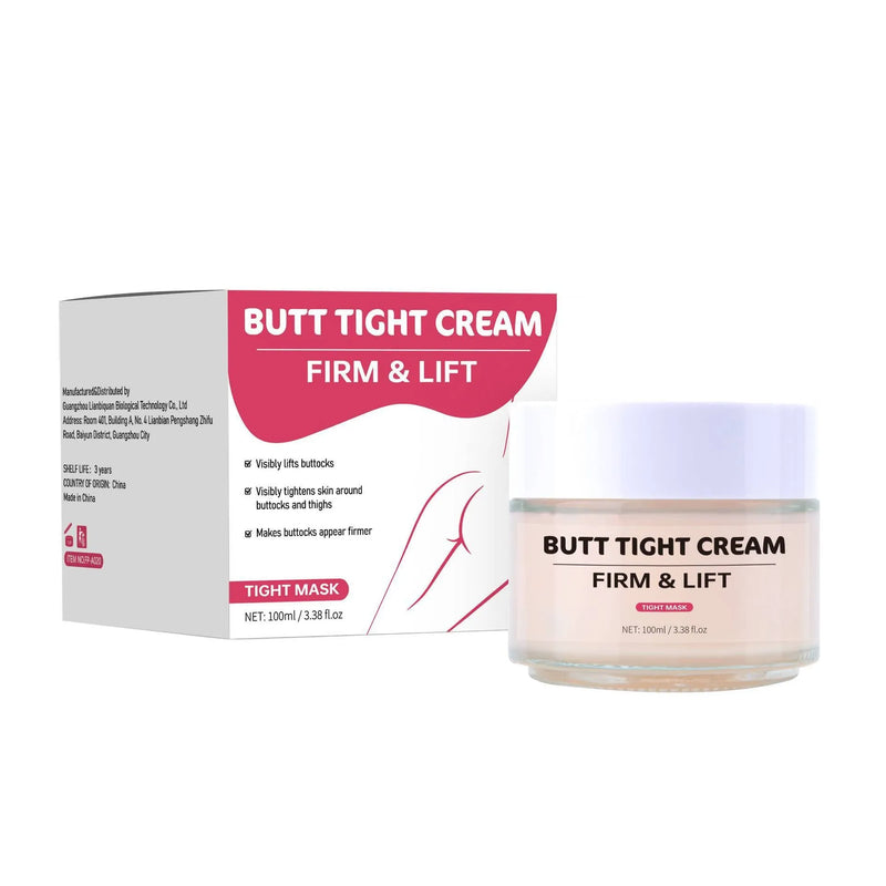 Hip tightening cream nourishing and firming formula 100ml for body contouring skin treatment with moisturising ingredients in pump bottle packaging for general beauty care application