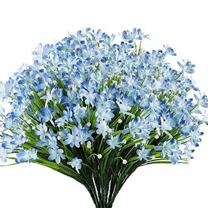 Starry sky design artificial green plant, 37cm tall, in a choice of six colours.