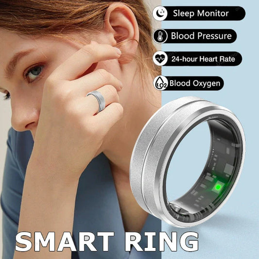 2024 Smart Ring with health monitoring features in various colors and sizes