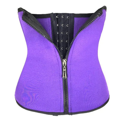 Neoprene belly band corset in black colour showing diving fabric texture and shaping design