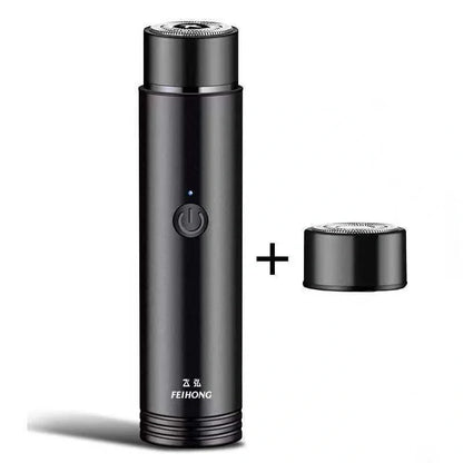 ARECTECH Mini Electric Shaver with double-blade for smooth shaving