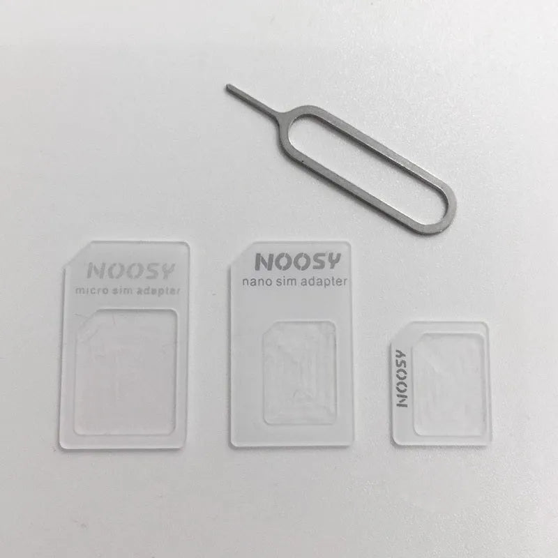 SIM restore four-in-one mobile phone card adapter set with three SIM converters and card picking pin