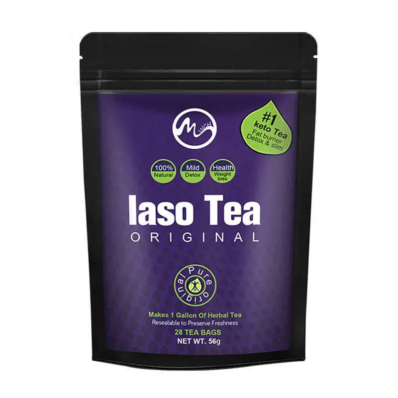 Single bag of sugar-free instant slimming tea with cold soak preparation.