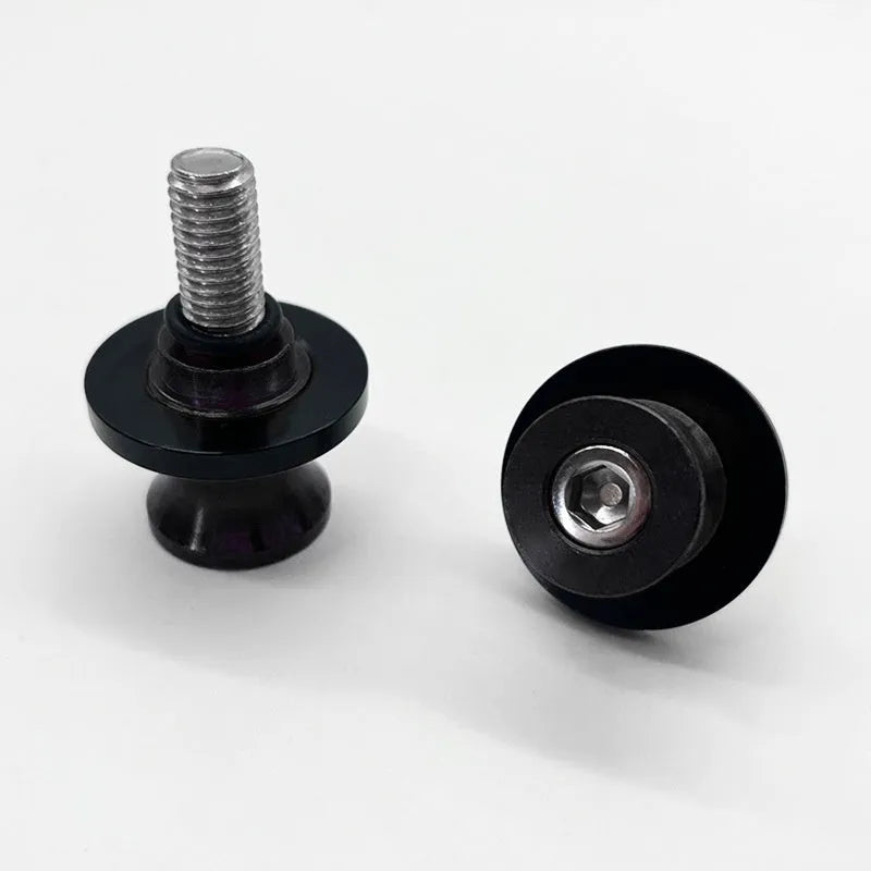 Aluminium alloy frame screw in 6mm, 8mm, and 10mm sizes, shown in blue, red, black, silver, and gold for motorbike parking lift and car trim.