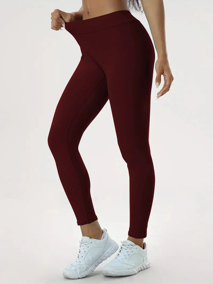 Women's high-waist yoga pants in various vibrant colors designed for comfort and style