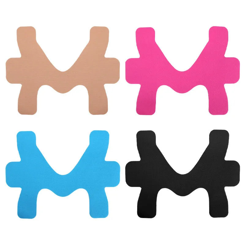 Pre-slitting elastic kinesiology tape bandage for ankle and calf support in four colours