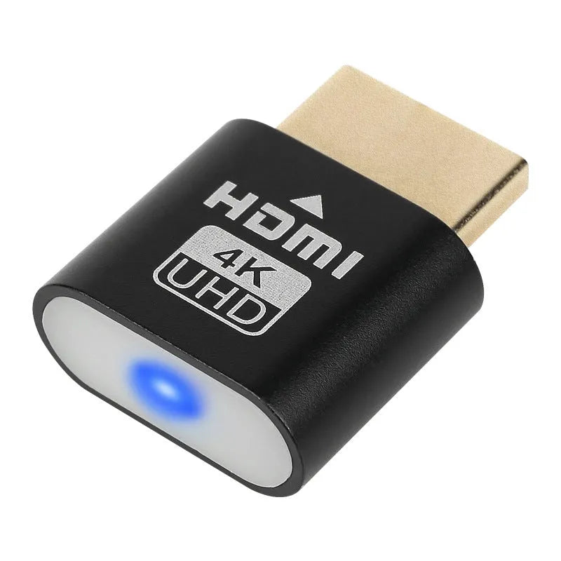 26.5mm HDMI virtual display dongle for graphics card with gold silver black rose gold interface options