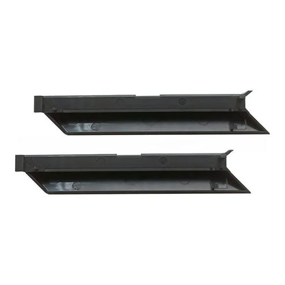 Black PS4 Pro hard drive bottom cover replacement part, showing clip details and ABS plastic construction.
