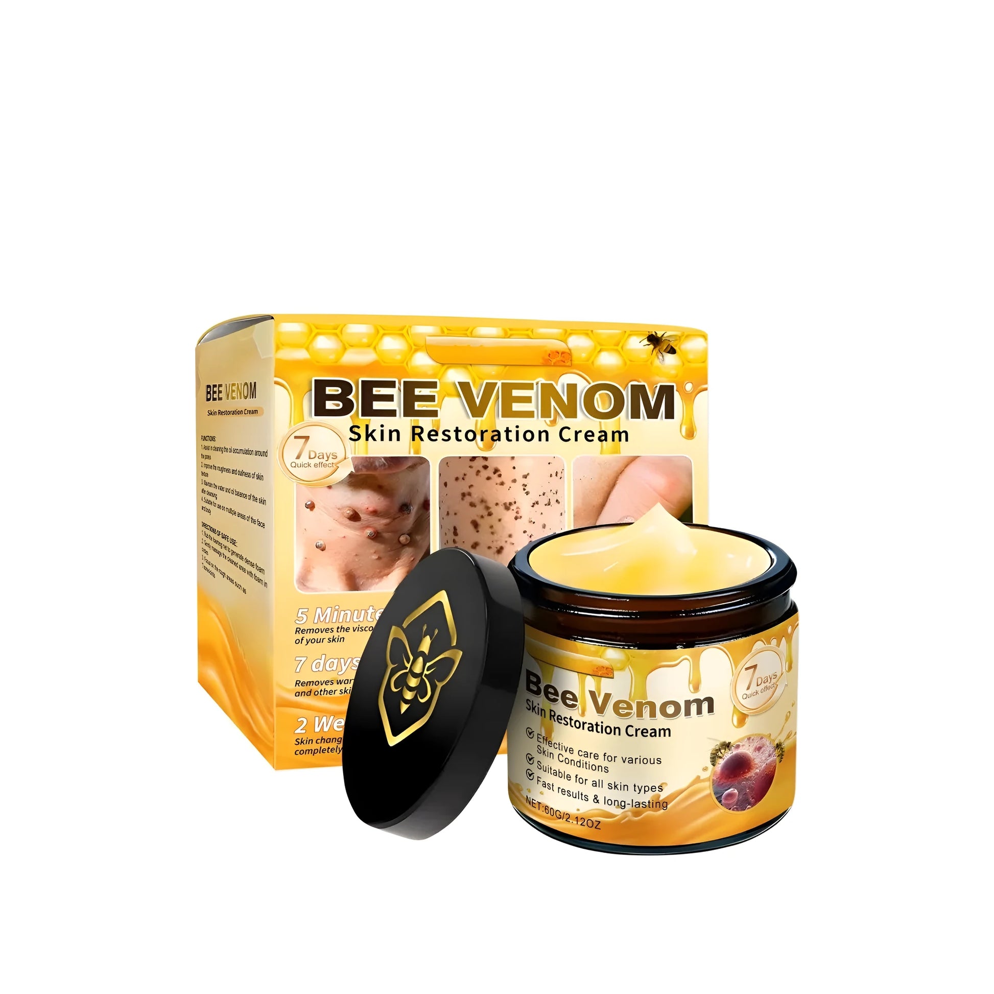 60g tube of Skin Soothing Care Cream with mint leaves and bee venom formula
