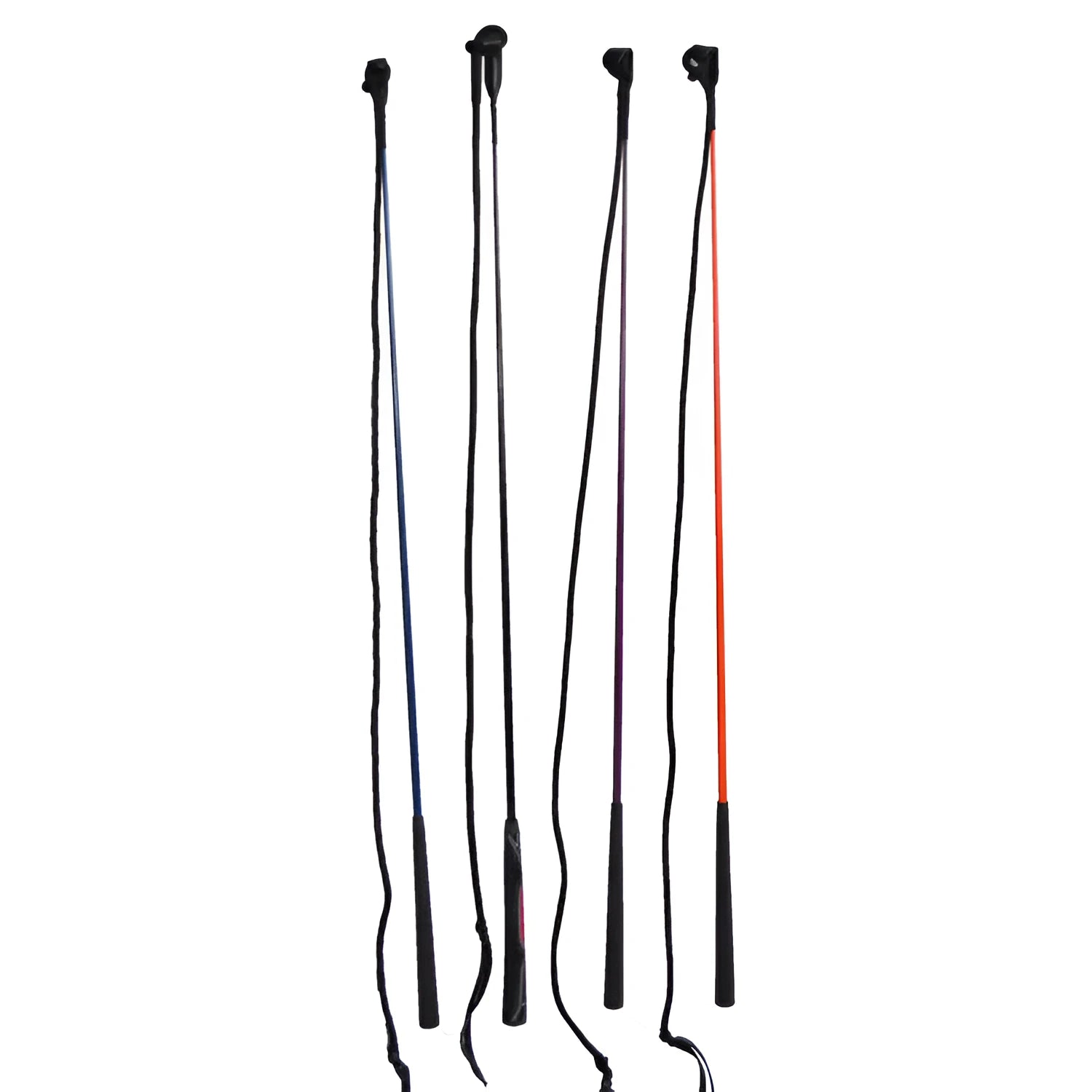 Nylon fibre glass training whip for horse riding and dressage work