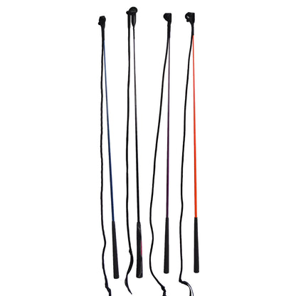 Nylon fibre glass training whip for horse riding and dressage work