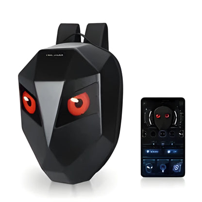LED backpack with 48x48 full-colour screen, Iron Man design, waterproof material, 36x18x48cm