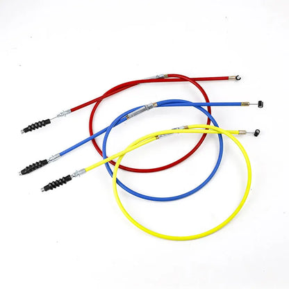 Scrambling motorcycle and ATV cable set showing 0.98 metre length with colour options for 110-125cc engines