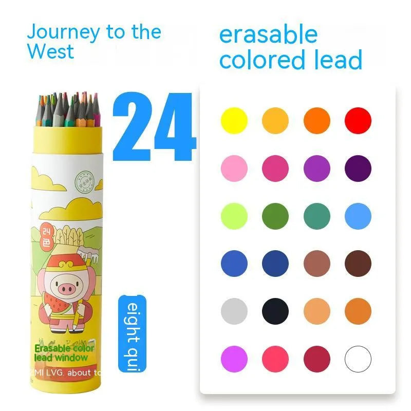 Zhenglin sports theme colour pencils in 24 or 36 colour sets with paper barrels