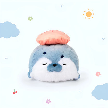 40cm plush toy soothing sleeping doll in brown, blue, or white