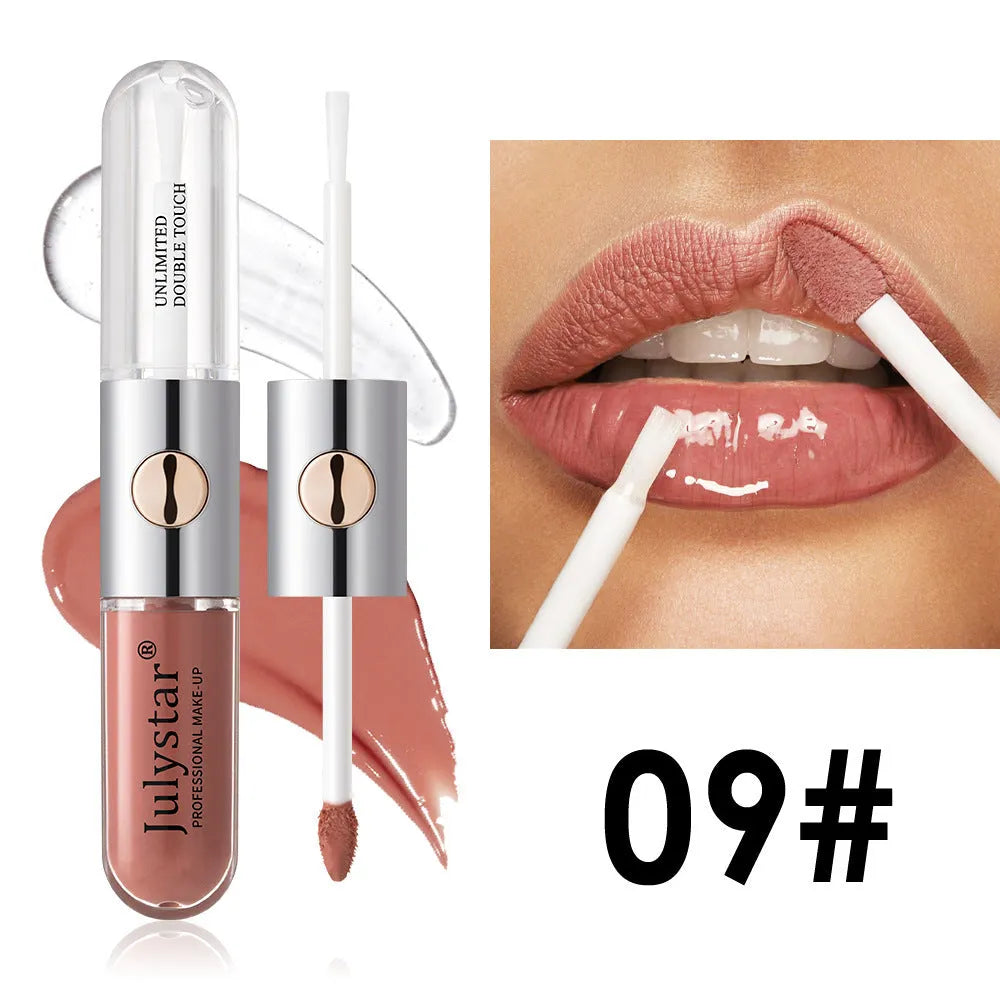 Women's lasting lip gloss in 6ml tube with nine shade options from 01Style to 09Style