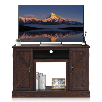 Vintage wooden TV cabinet in khaki, perfect for living room storage and decor