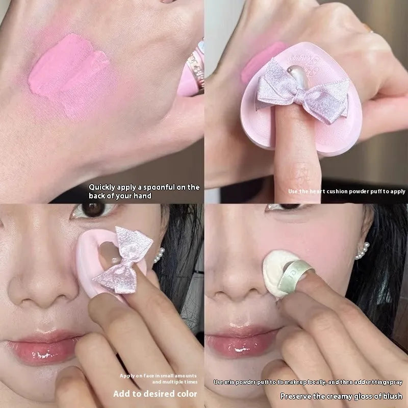 Strawberry Cupid Series Liquid Blush container showing six shade options from 01 to 06