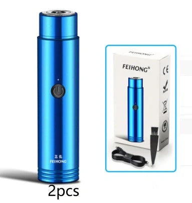 ARECTECH Mini Electric Shaver with double-blade for smooth shaving