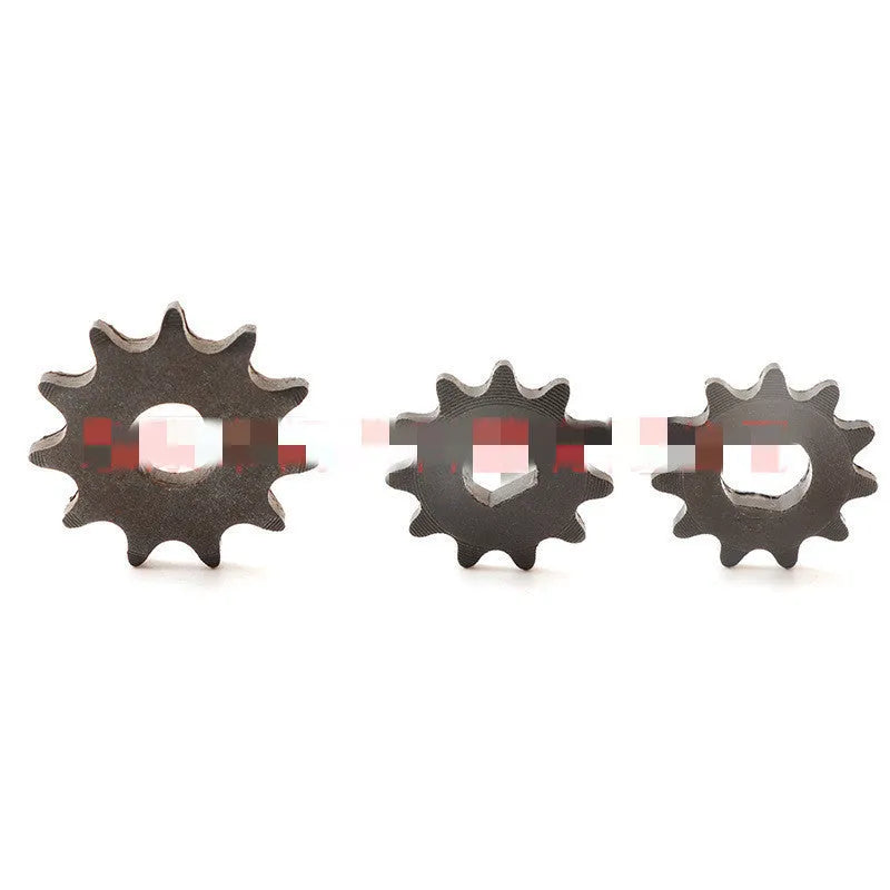 Motorcycle gear 11 tooth non-circular cast iron sprocket suitable for 25hT8F chain reduction motor conversion on electric three-wheel vehicles and motorcycles requiring chain drive replacements