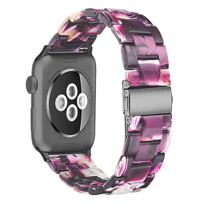 Apple Resin Slim Watch Band in multiple colours showing lightweight 35g construction and compatibility with Apple Watch