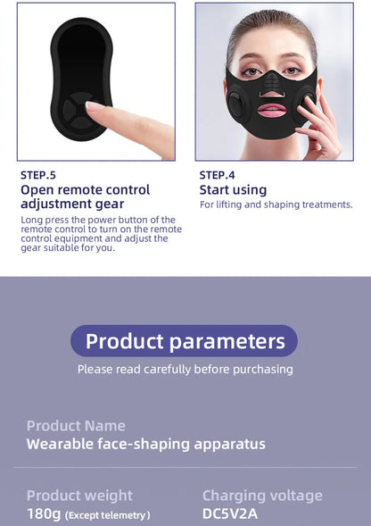 Black photon rejuvenation mask beauty device for home facial skin care.