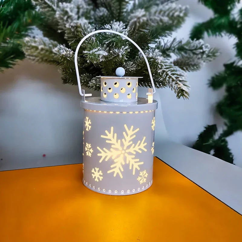 Enchanting LED candle lights with a Nordic-inspired design, creating a warm, festive ambiance for your holiday decor
