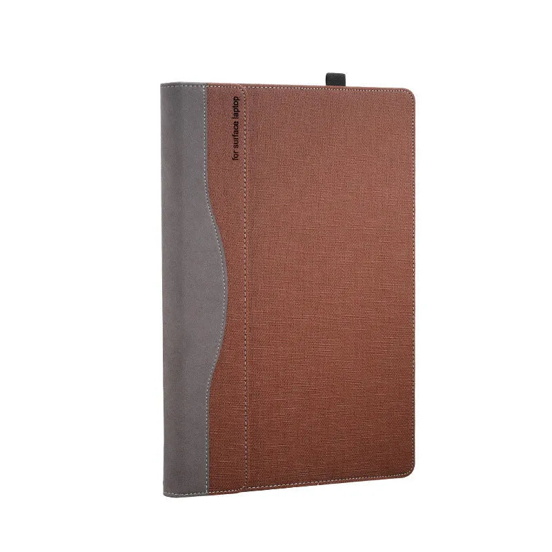 Third-generation imitation leather laptop bag for 13.5 inch laptop, 23x31.5x2.3cm, in brown, gray, red or blue