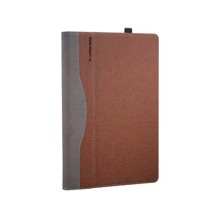 Third-generation imitation leather laptop bag for 13.5 inch laptop, 23x31.5x2.3cm, in brown, gray, red or blue