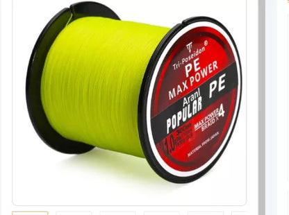 4Braided Fishing PE Strong Pull Horse Main Line 300M - Durable SK-75 PE fibre