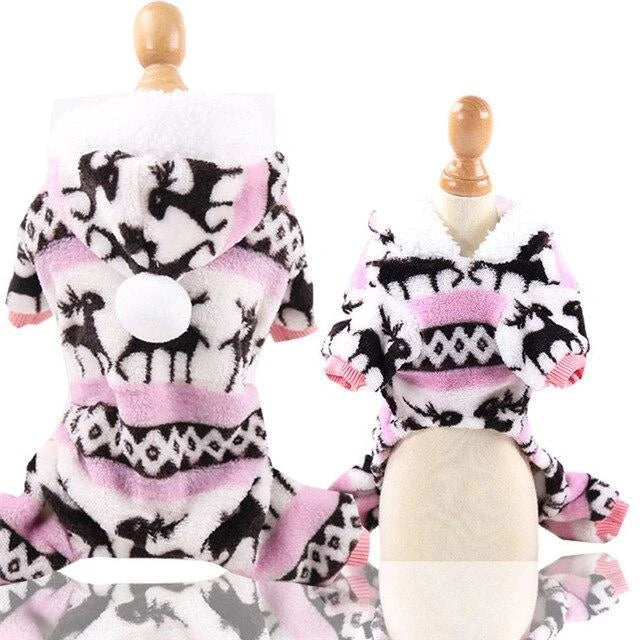 Stylish pet clothing collection featuring a range of cozy and fashionable outfits for dogs and cats