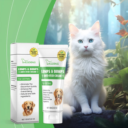60g tube of pet antipruritic cream for cats with tea tree oil and botanical extracts formula