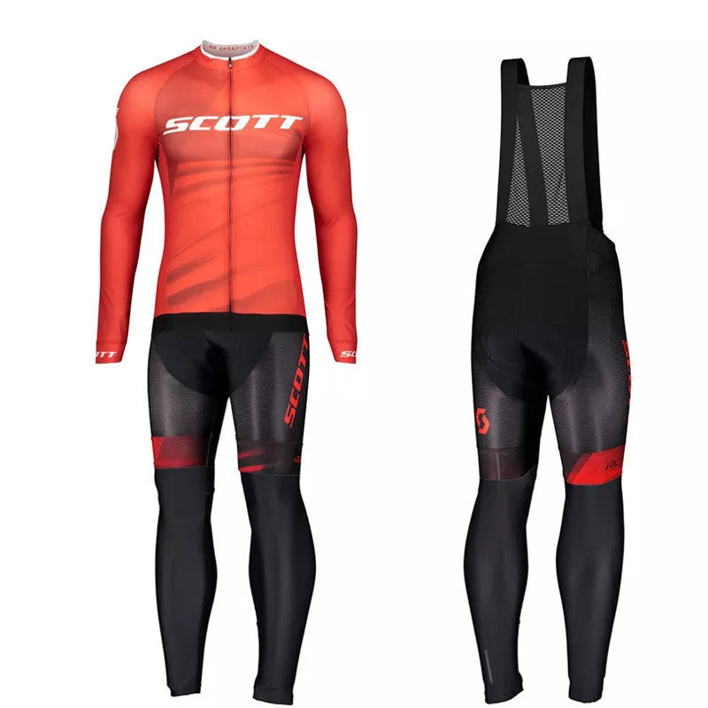 Men's breathable shortsleeved bib cycling jersey suit in various colours for summer rides