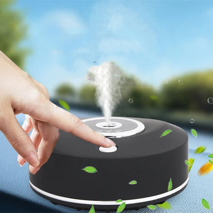 Car USB aromatherapy machine with spray holder in black, white or grey colours