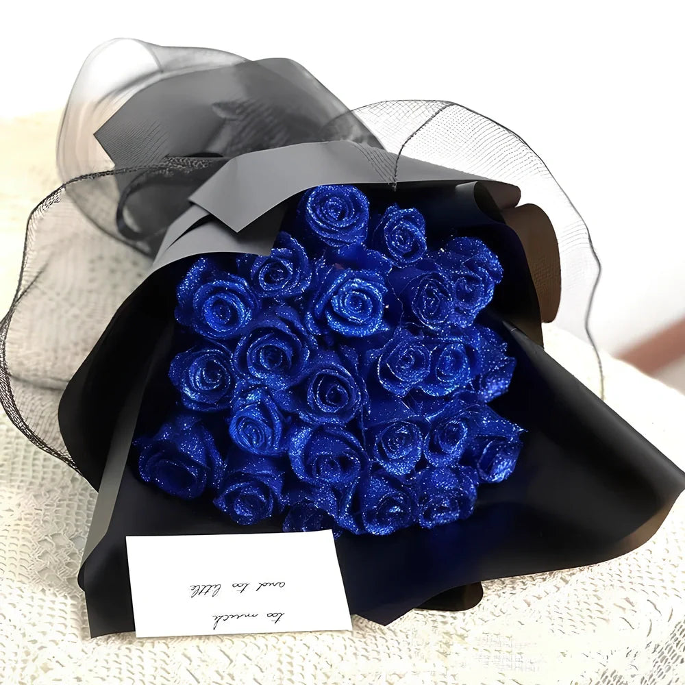 Personalised Valentine's Day preserved bridal bouquet with manual processing in multiple colour options