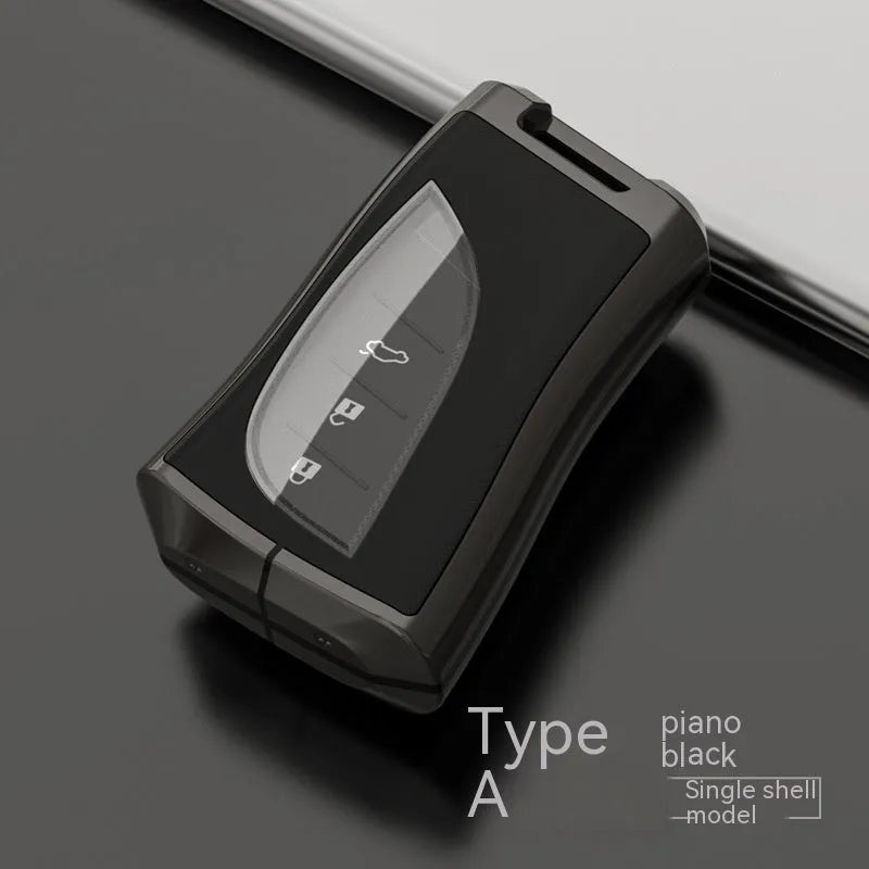 Zinc alloy and TPU Lexus car key case in multiple colours: black, white, brown, blue, green.
