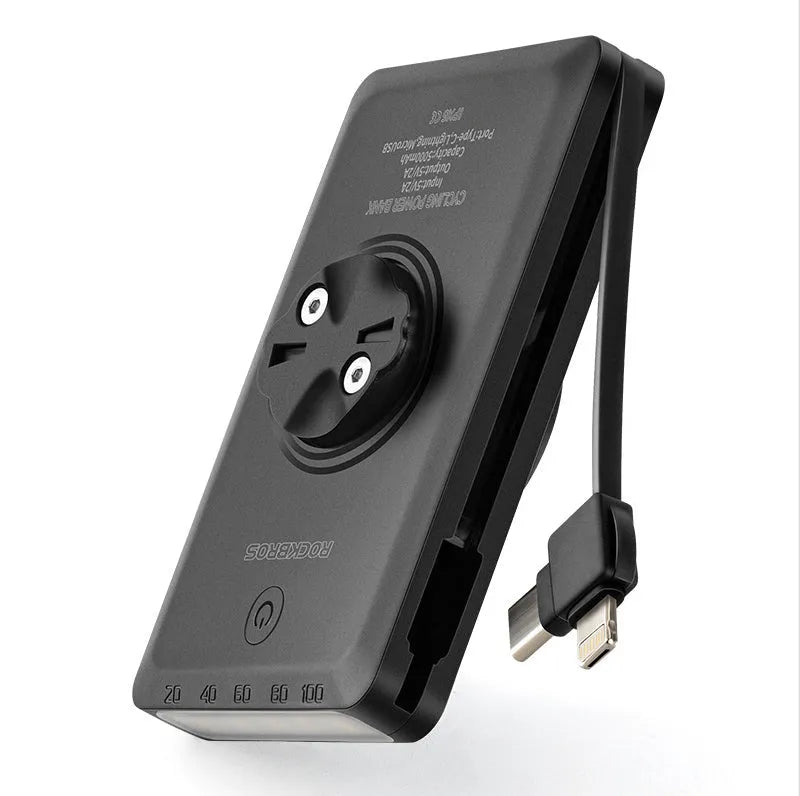 Bicycle light power bank with cable, 5000mAh mobile power bank and car light in mobile power car light colour