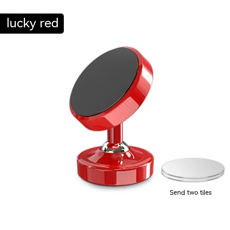 Zinc alloy dot magnetic car phone holder mounted on a car air vent.