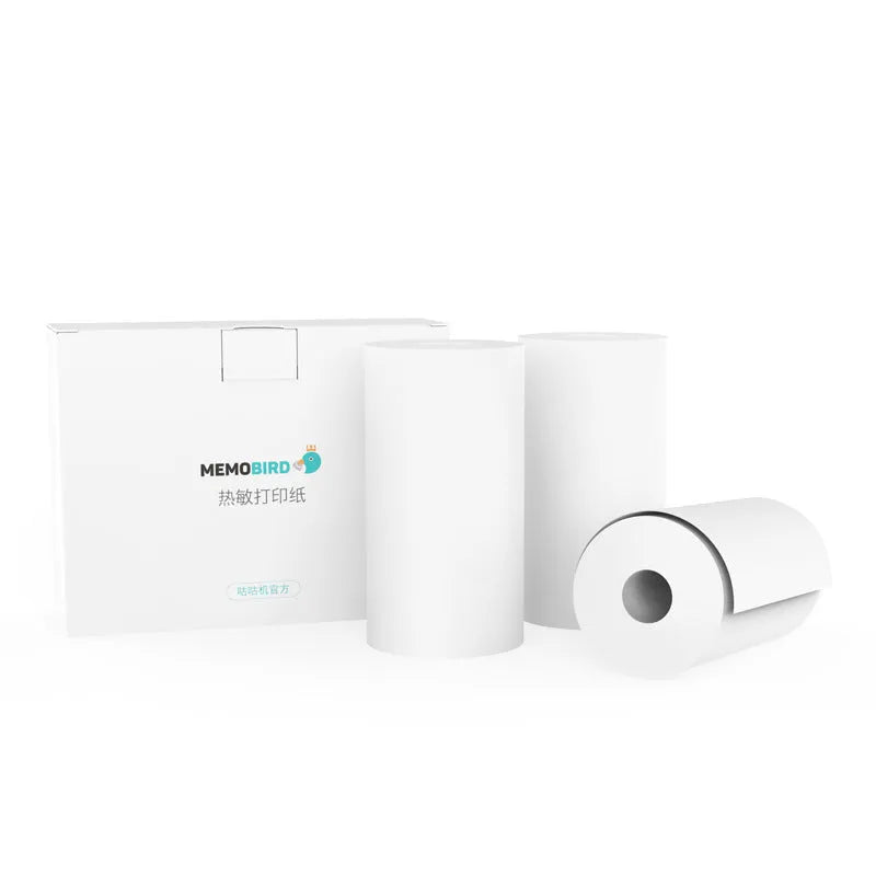 Thermal pocket portable Bluetooth printer, 79x79x40mm, 900mAh battery, pink or white, with thermal paper