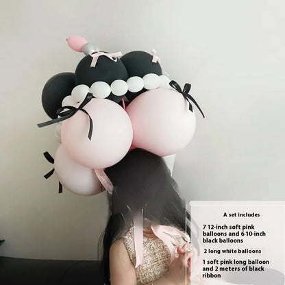 Balloon bouquet DIY kit for cake decorating with round balloon and 10 style options