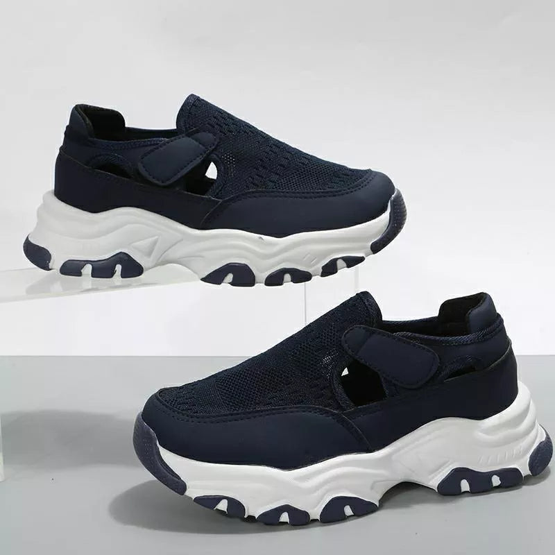 Women's Mesh Sport Shoes with Velcro fastening in various colours