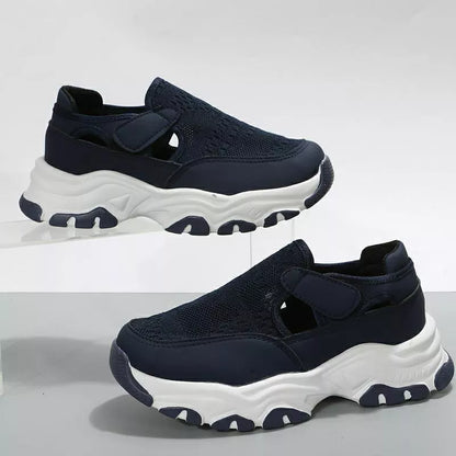 Women's Mesh Sport Shoes with Velcro fastening in various colours