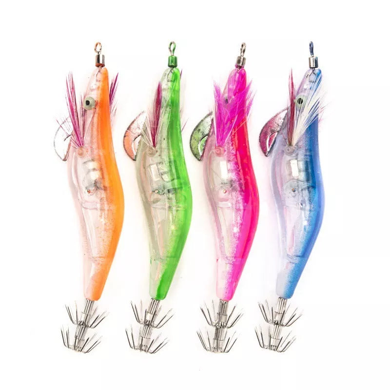 Bionic Bait Electronic Shrimp Mino fishing lure with 3D eyes and environmental paint