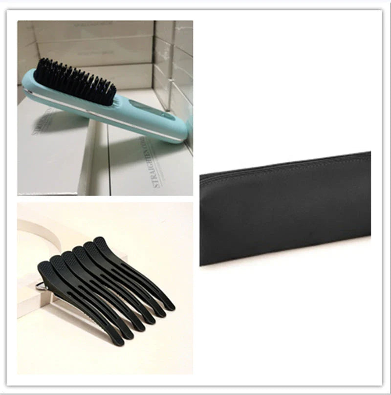 Cordless hair straightener brush with fast heating, long-lasting battery, and USB charging for effortless styling on-the-go