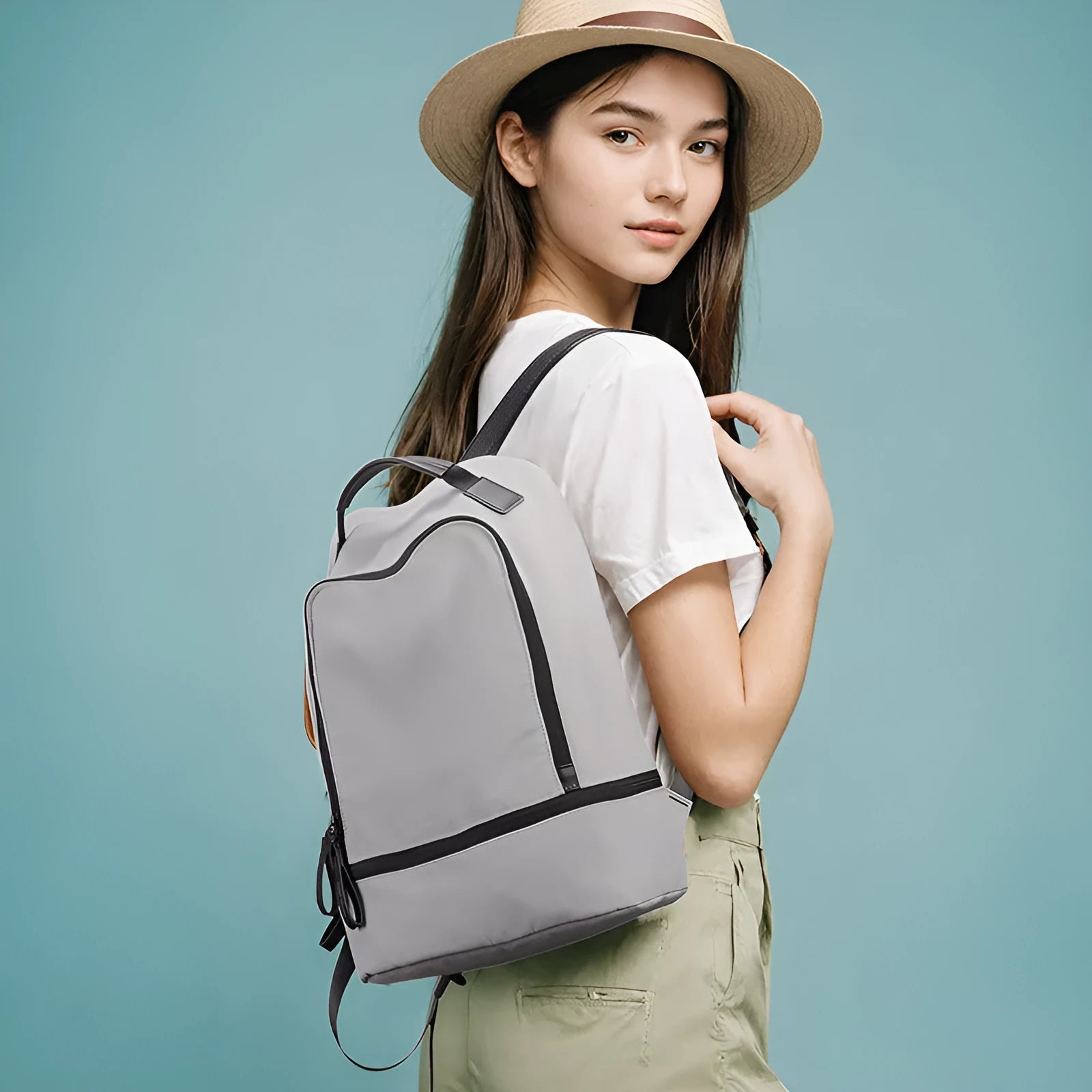Marco Leideng light Oxford cloth travel backpack in urban simplicity style with under 20L capacity