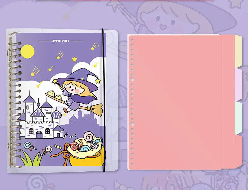 B5 and A5 refillable notebook with detachable coil binding and multiple cover design options