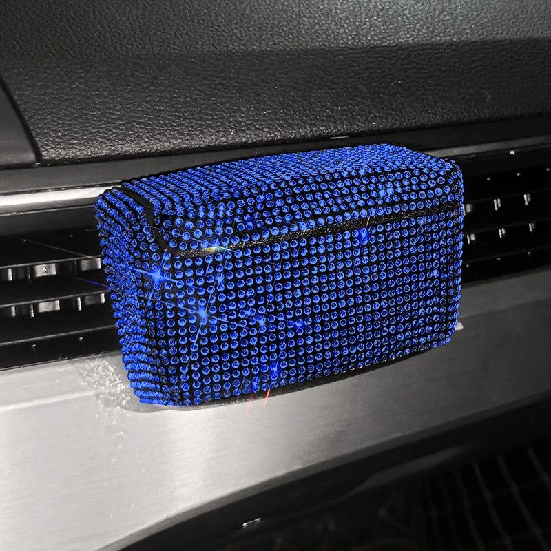 Full Diamond Series plastic car ashtray for air vent fitting in seven colour options
