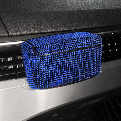 Full Diamond Series plastic car ashtray for air vent fitting in seven colour options